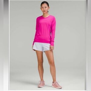 Lululemon Swiftly Relaxed-Fit Long Sleeve Shirt / Sonic Pink Size 8 .